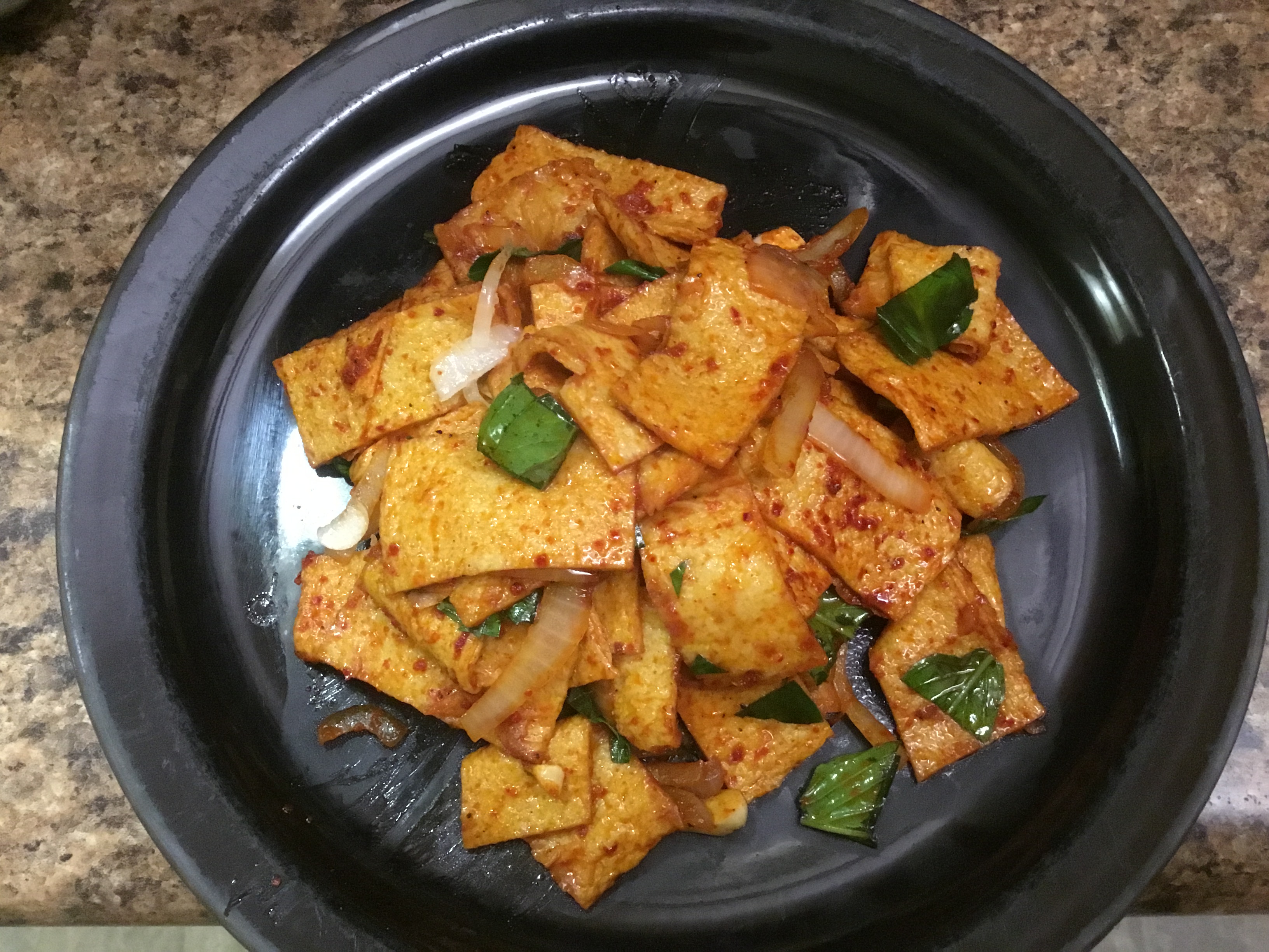 Stir Fried Fish Cakes