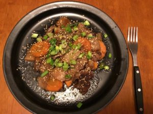 Korean, beef, main course