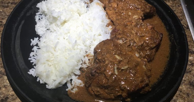 Chicken Adobo with Liver Spread