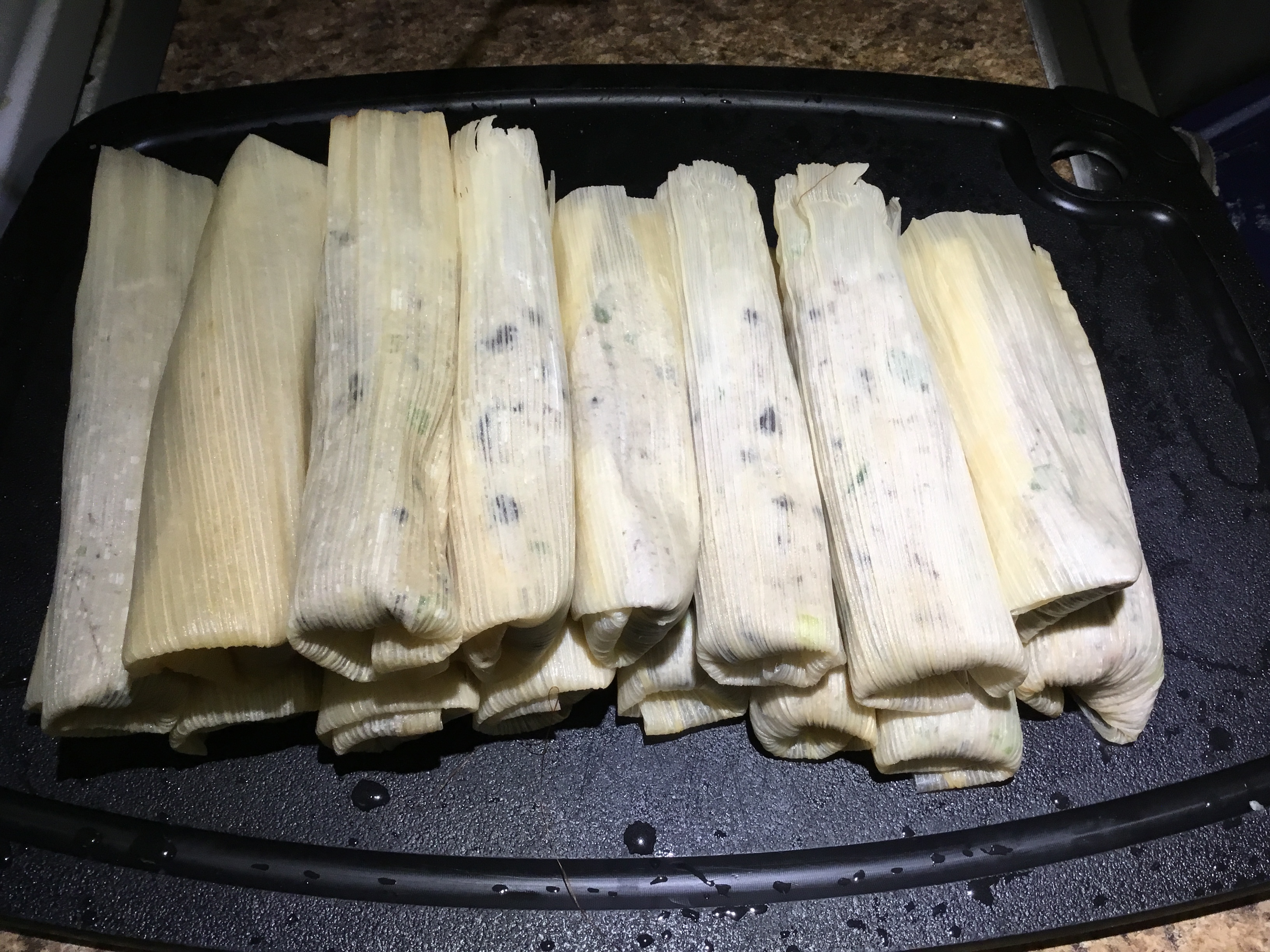 Black Bean and Chicharron Tamales