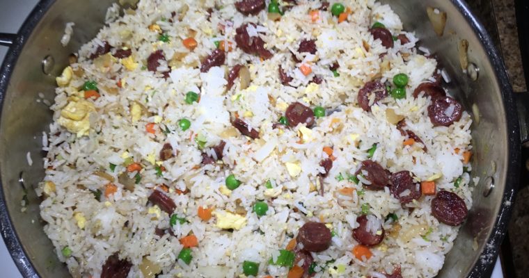 Fried Rice with Chinese Sausage