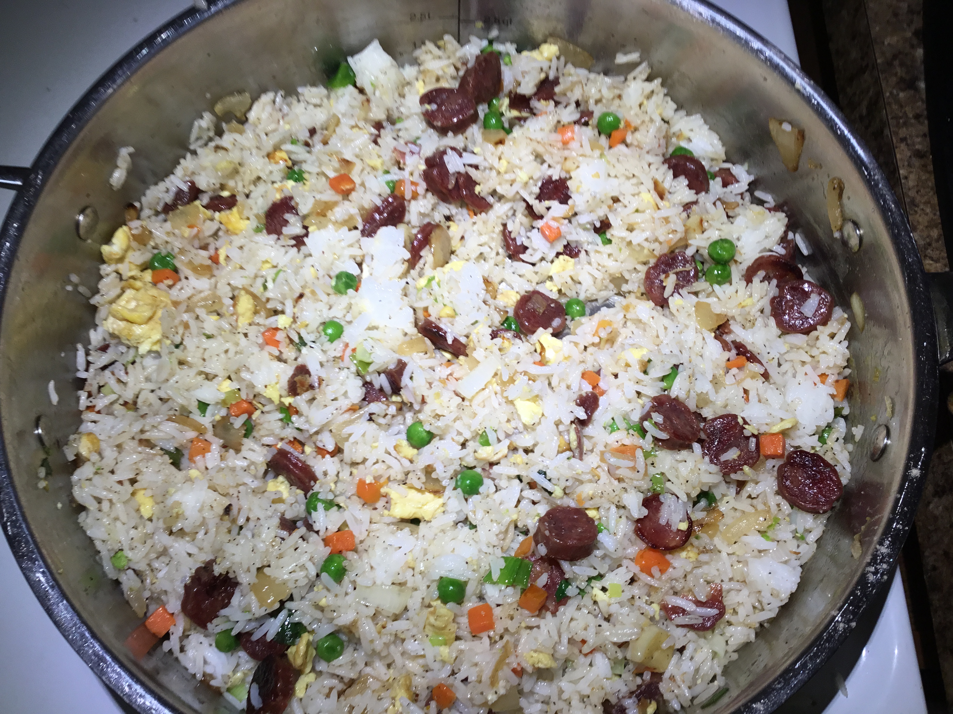 Fried Rice with Chinese Sausage