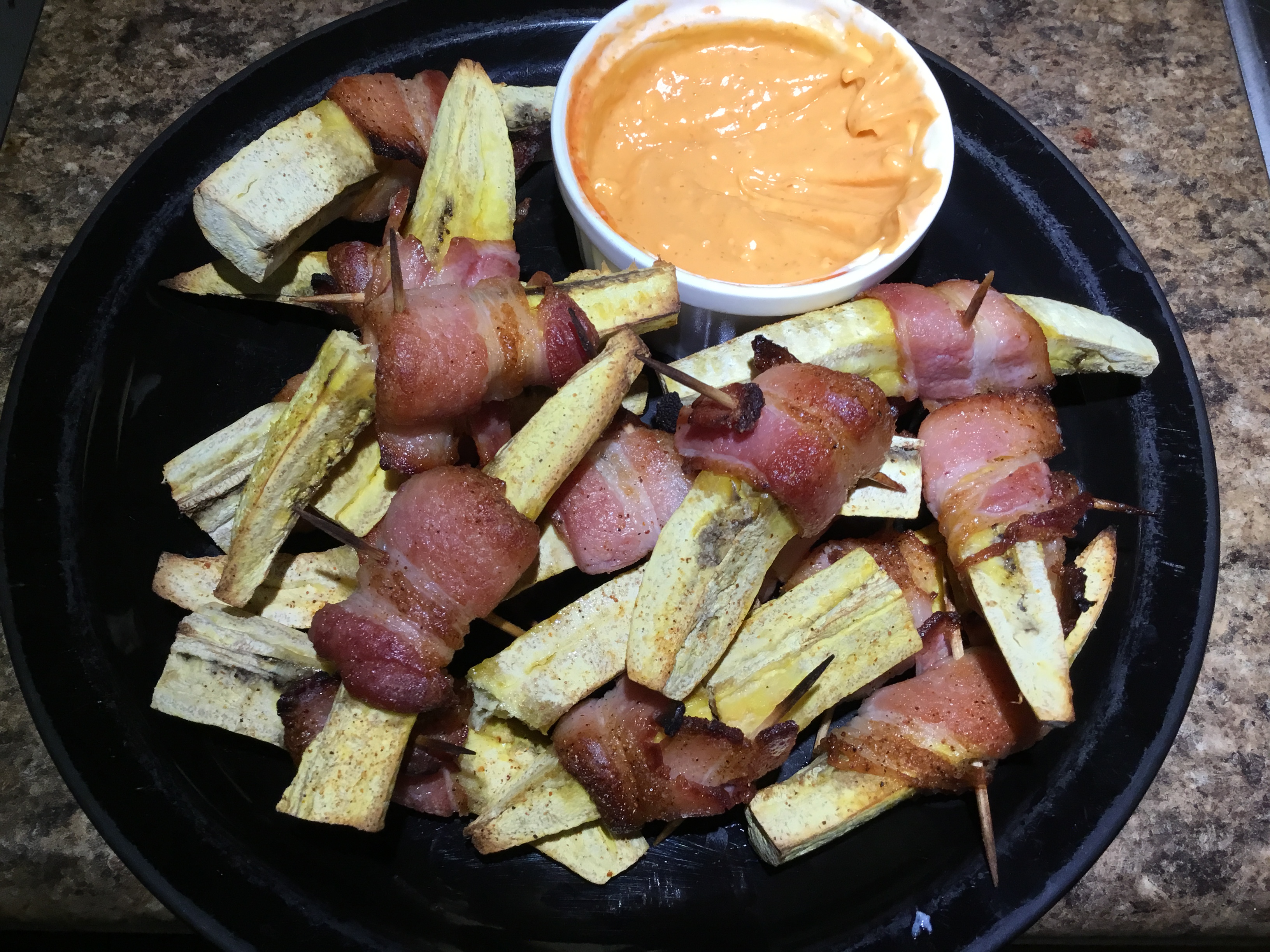 Bacon Wrapped Plantains