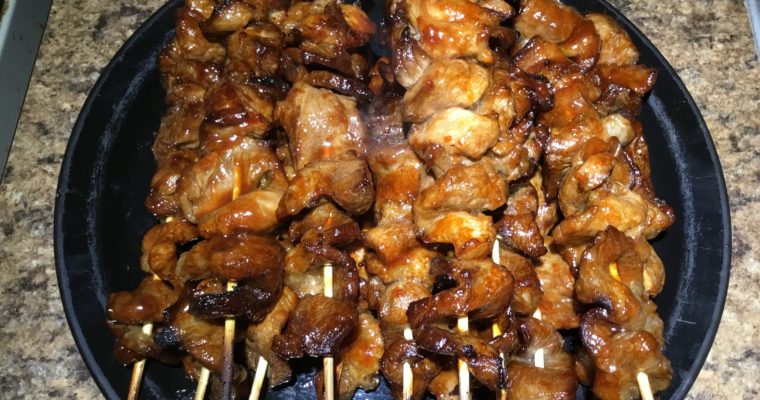 Filipino Barbecued Pork Skewers