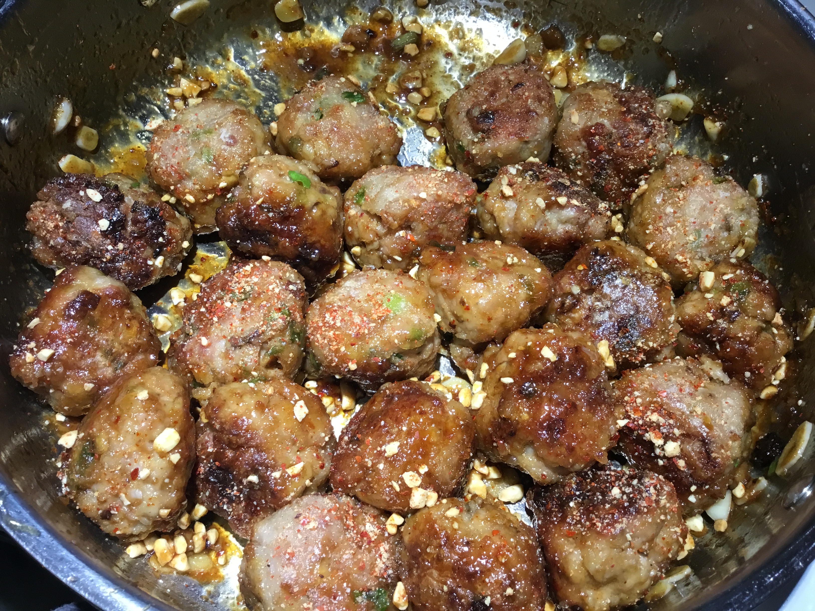 Korean style Pork Meatballs