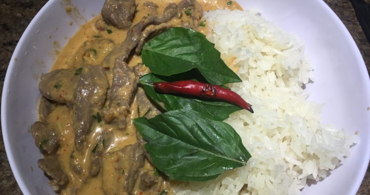 Panang Curry with Beef