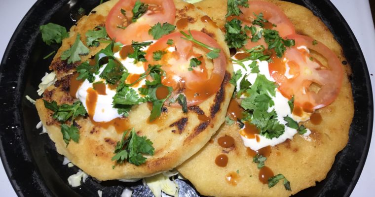 Chicken and Cheese Pupusas