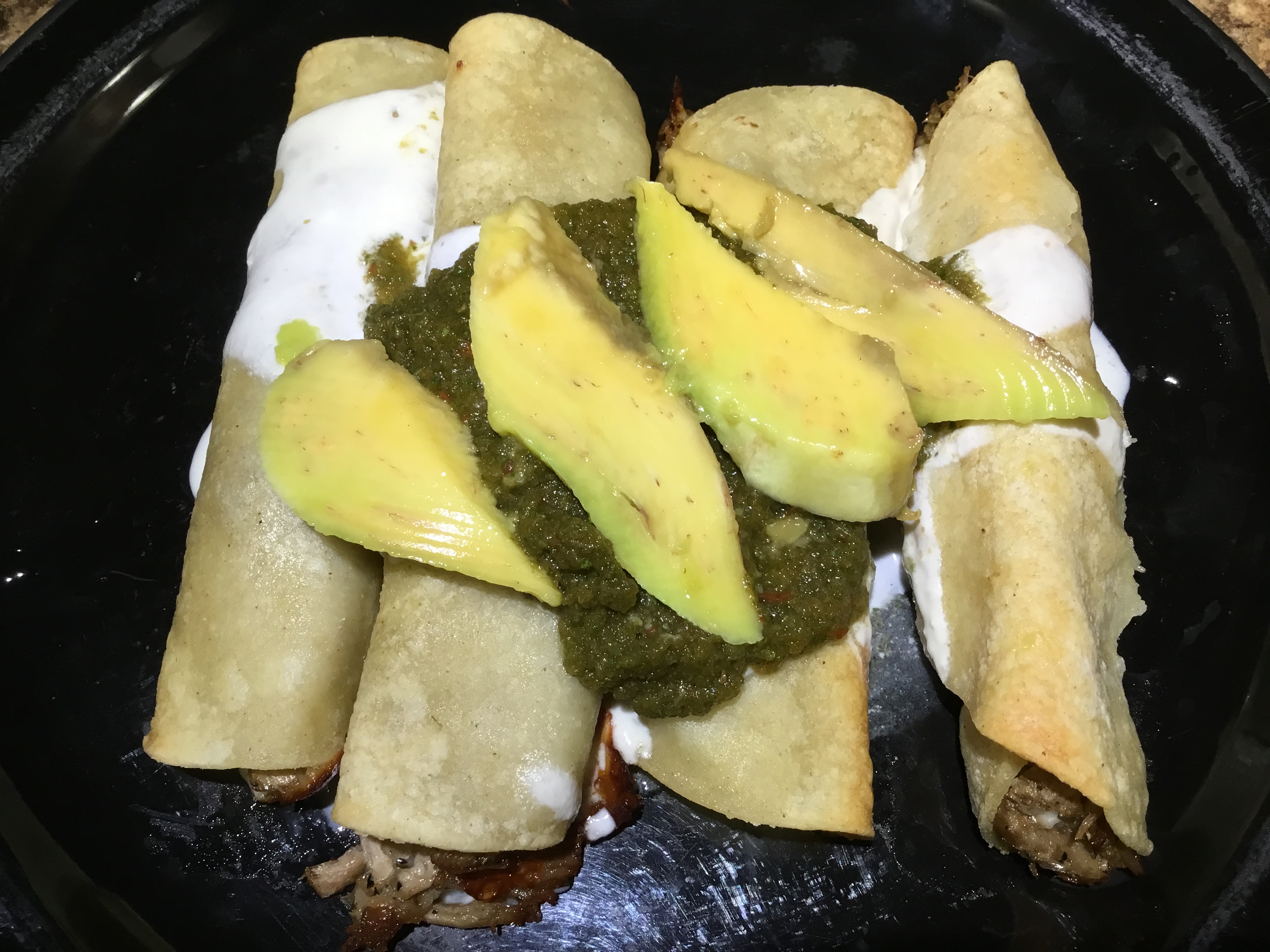 Cuban Pulled Pork Taquitos