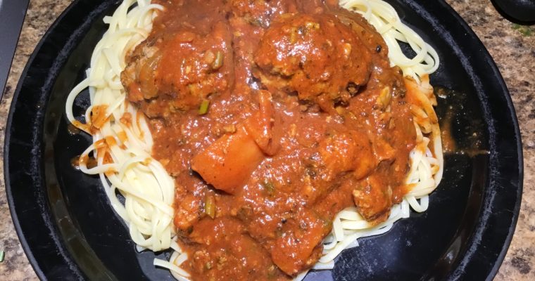 African Style Meatballs in Sauce