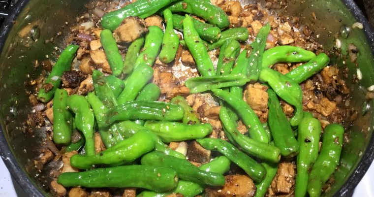 Stir Fried Shishito Peppers