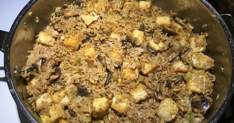 Mushroom Tofu Fried Rice