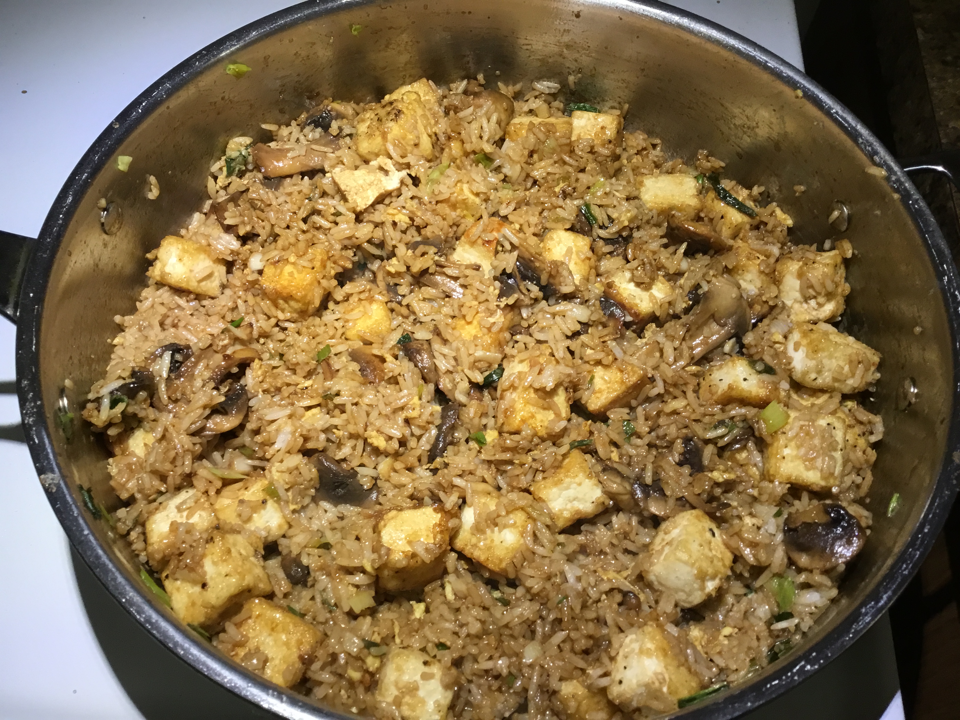 Mushroom Tofu Fried Rice