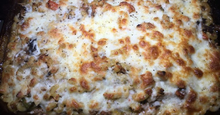 Filipino-style Chicken Macaroni Bake