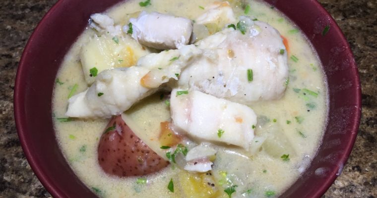 Pusandao de Pescado (Fish and Vegetables In Coconut Milk)