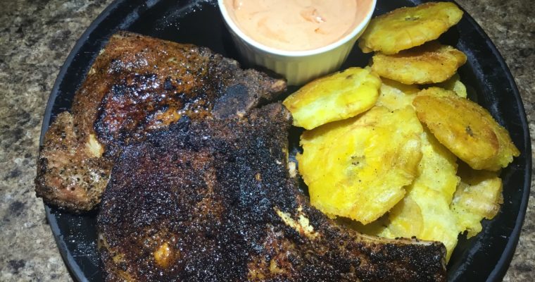 Coffee Encrusted Pork Chops