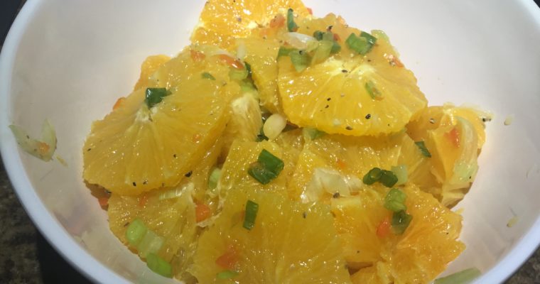 Chuyaco (Colombian Orange Salad)