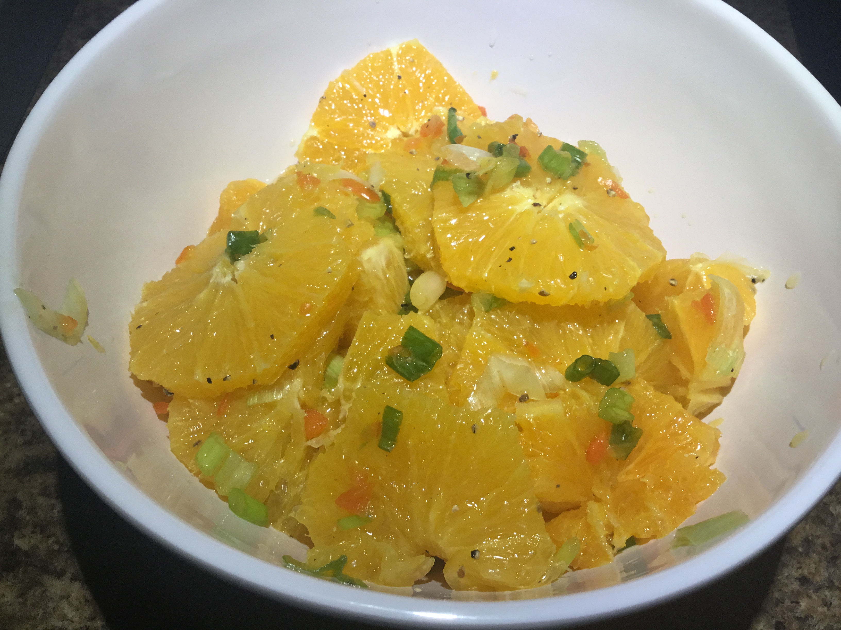 Chuyaco (Colombian Orange Salad)