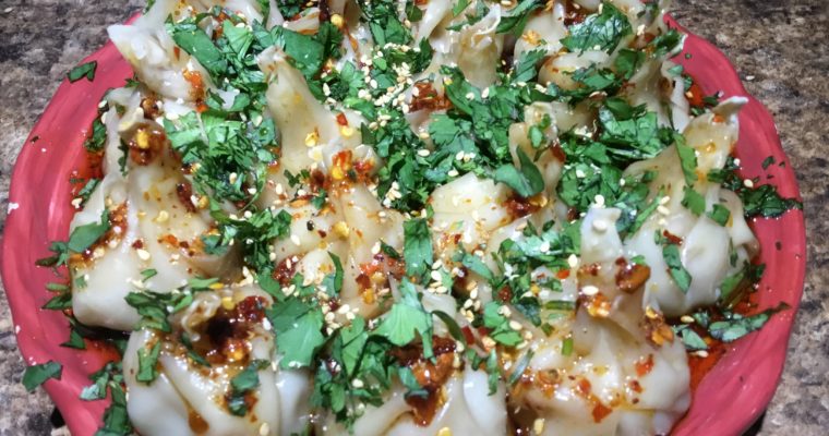 Steamed Dumplings in Chili Oil