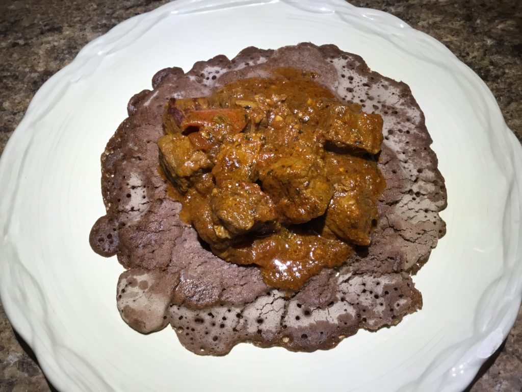 East African, main course, beef