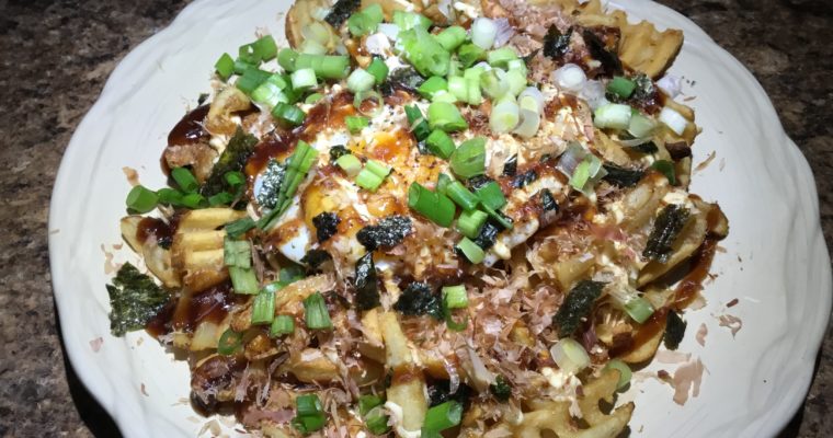 Okonomiyaki Waffle Fries