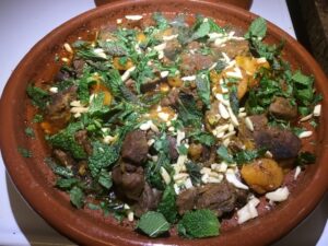 Moroccan, main course, lamb