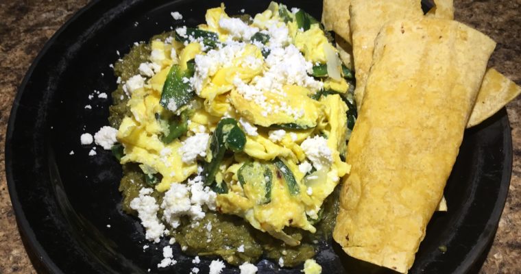 Scrambled Eggs with Salsa Verde