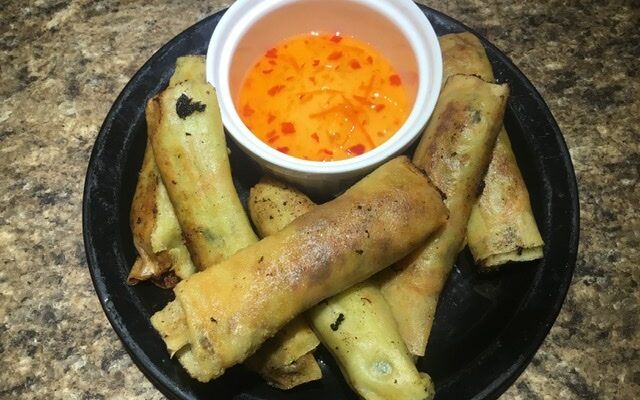 Green Curry Spring Rolls