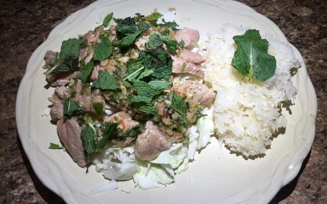 Moo Manoa (Garlic Lime Pork)