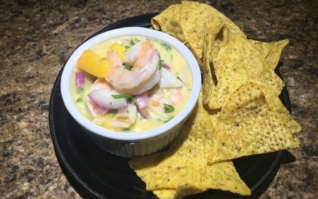 Coconut Mango Shrimp Ceviche