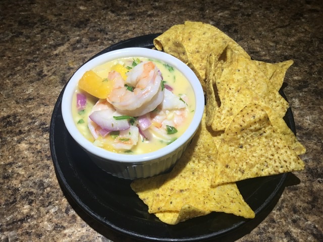 Coconut Mango Shrimp Ceviche