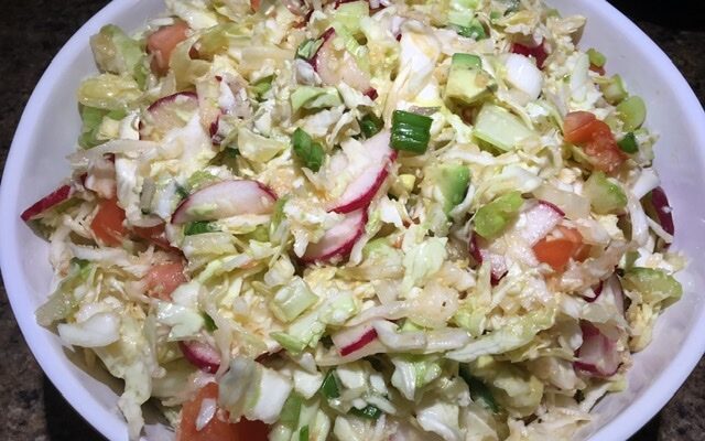 Puerto Rican Spicy Cabbage Salad