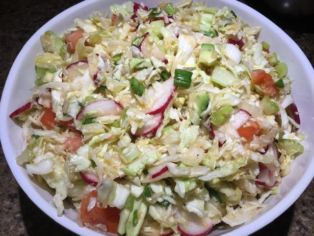 Puerto Rican Spicy Cabbage Salad