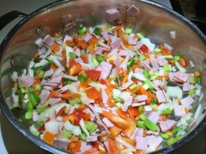 Hawaiian, side dish, pork, rice