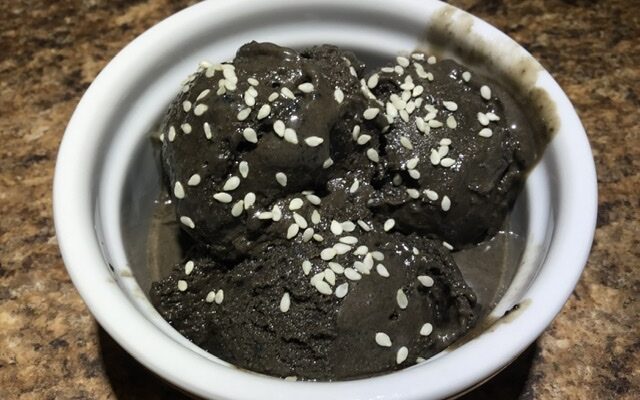 Black Sesame Ice Cream