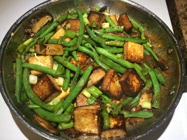 String Beans with Smoked Tofu