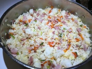 Hawaiian, side dish, pork, rice