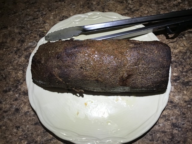 Pepper Encrusted Smoked Eye of Round Roast