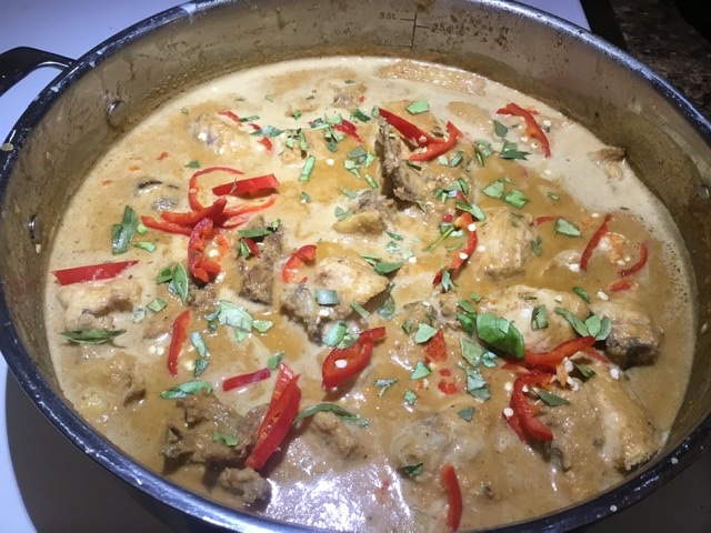 Chicken in Spicy Peanut Sauce