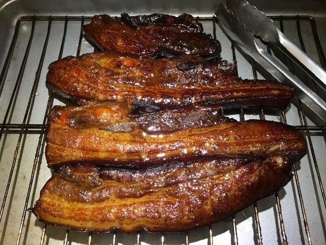 Honey Glazed Bone-In Pork Belly Steaks