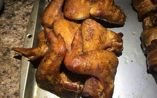 Smoked Dry Rubbed Chicken Wings