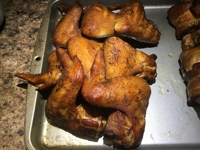 Smoked Dry Rubbed Chicken Wings