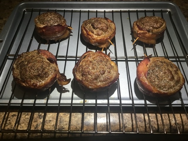 Bacon and Onion Wrapped Smoked Juicy Lucy