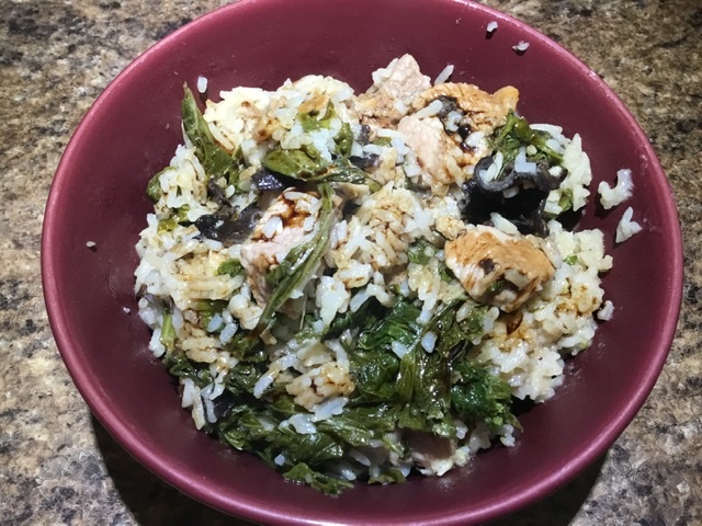 Singaporean, main course, pork, rice