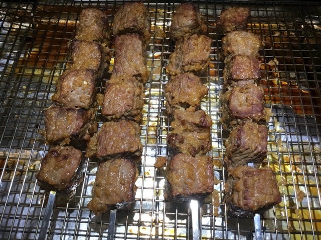 Indonesian Beef Kabobs