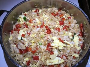 Peruvian, side dish, chicken, rice