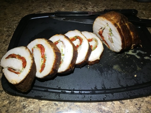 Smoked Stuffed Pork Loin