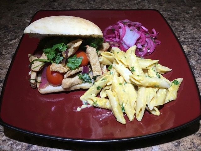 Pork Saltado Sandwich