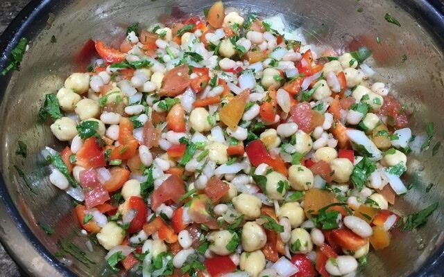 Pakistani Mixed Bean Salad