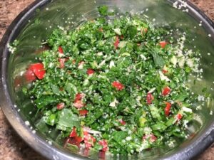 Lebanese, side dish, salad, vegan