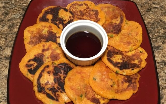 Savory Sweet Potato Pancakes